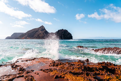 Scenic view of sea against sky