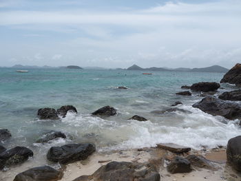 Scenic view of sea against sky