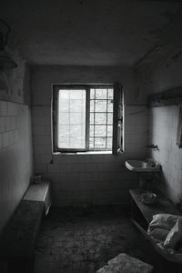 Interior of abandoned house