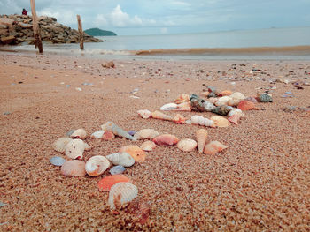 Text on beach