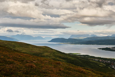 Scenic view of landscape against sky