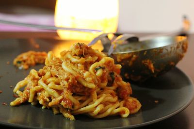 Close-up of food in plate