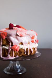 Close-up of cake with icing