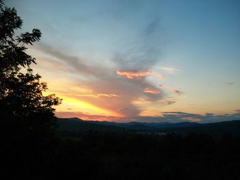 Scenic view of landscape against cloudy sky