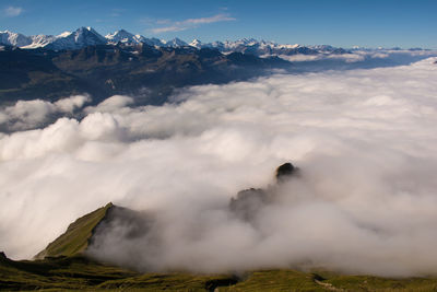 Scenic view of mountains