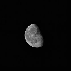 Scenic view of moon against sky at night