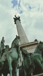 Low angle view of brandenburg gate
