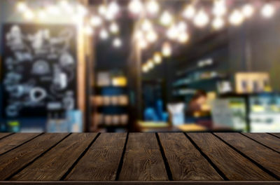 Close-up of illuminated lights