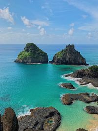 Panoramic view of sea against sky