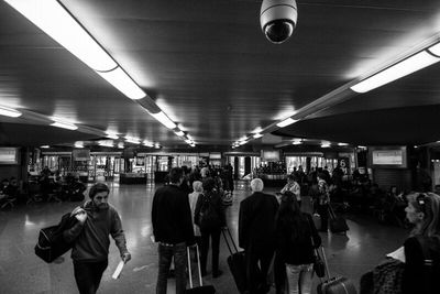 People at subway station