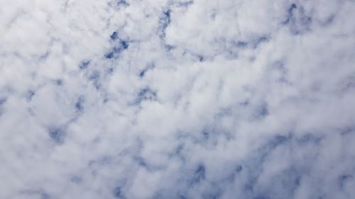 Low angle view of clouds in sky