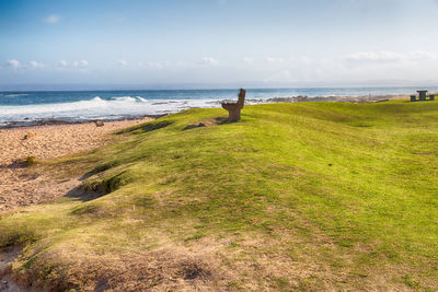 Scenic view of sea against sky