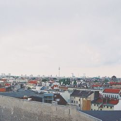 High angle shot of townscape