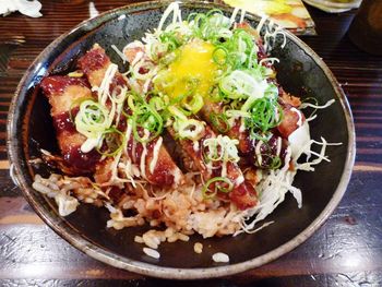 Close-up of served food