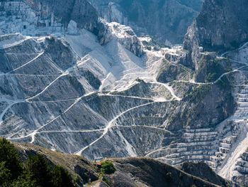Carrara marble quarry in italy
