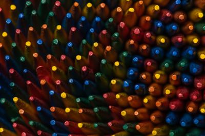 Full frame shot of colorful toothpicks