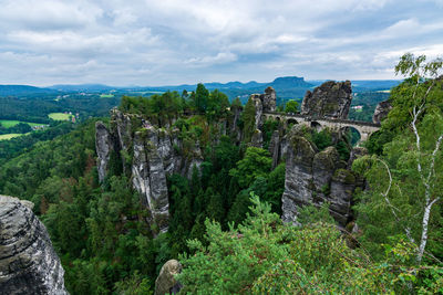 Panoramic view of landscape against sky