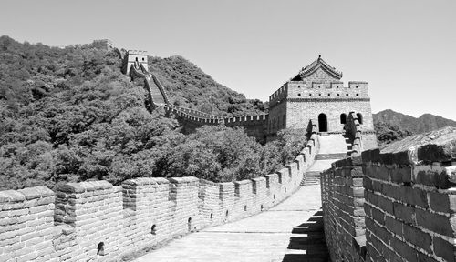 View of historical building against clear sky