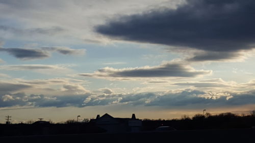 Clouds over landscape