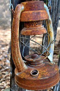 Close-up of rusty metal