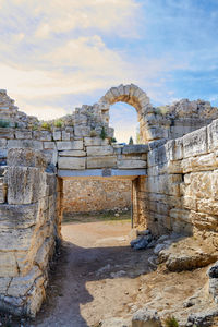 Old ruins against sky