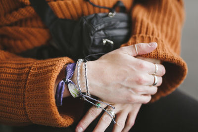 Womans hands, close-up