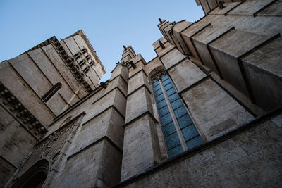 Low angle view of historic building against sky