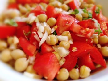 Close-up of served food