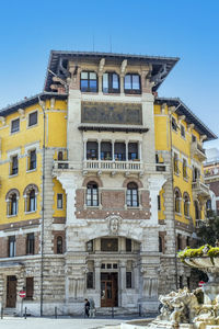 Low angle view of building against sky