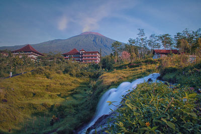 Scenic view of landscape against sky