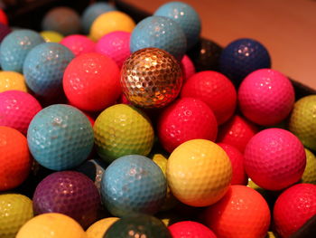 Full frame shot of multi colored balls