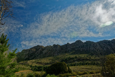 Scenic view of landscape against sky