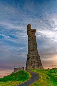 Low angle view of historical building against sky