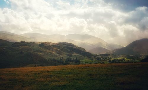 Scenic view of landscape against sky