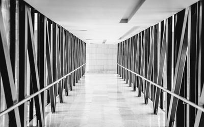 Empty corridor of building