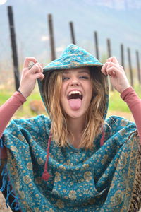 Portrait of a girl smiling