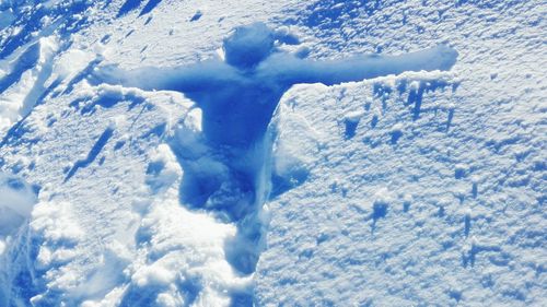 Scenic view of snow covered landscape