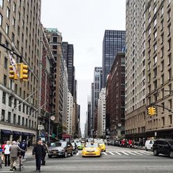 City street with buildings in background