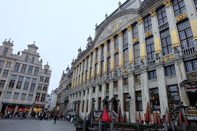 Panoramic view of people in city