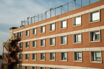 Residential building with geometric architecture