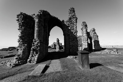 Old ruins against clear sky