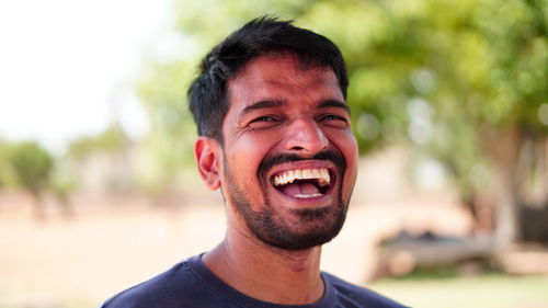 Portrait of smiling young man