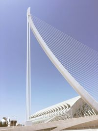 Low angle view of building against blue sky