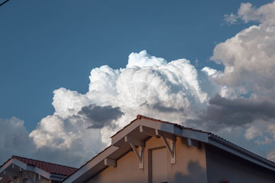 Low angle view of building against sky