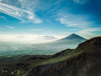 Scenic view of landscape against sky