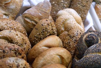 Basket of artisan breads