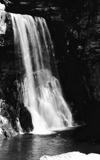 Scenic view of waterfall