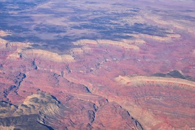 Grand canyon national park in arizona, aerial view from airplane, unesco world history site. usa.