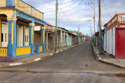 Street amidst buildings in city