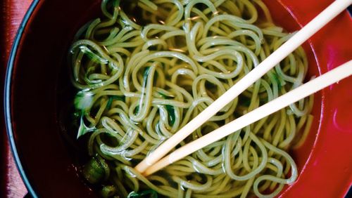 Close-up of served food